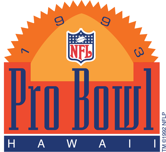 Pro Bowl 1993 Primary Logo iron on transfers for clothing